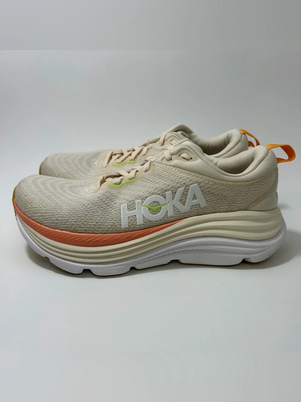 Hoka One One Gaviota 5 Beige Coral Running Shoes 1134235-VLG Women’s Size 7.5 B